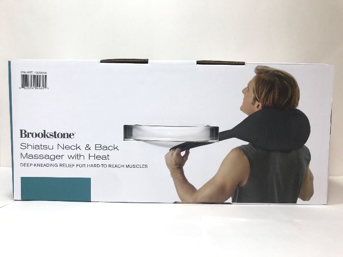 Brookstone Shiatsu Neck and Back Massager with Heat Deep Kneading