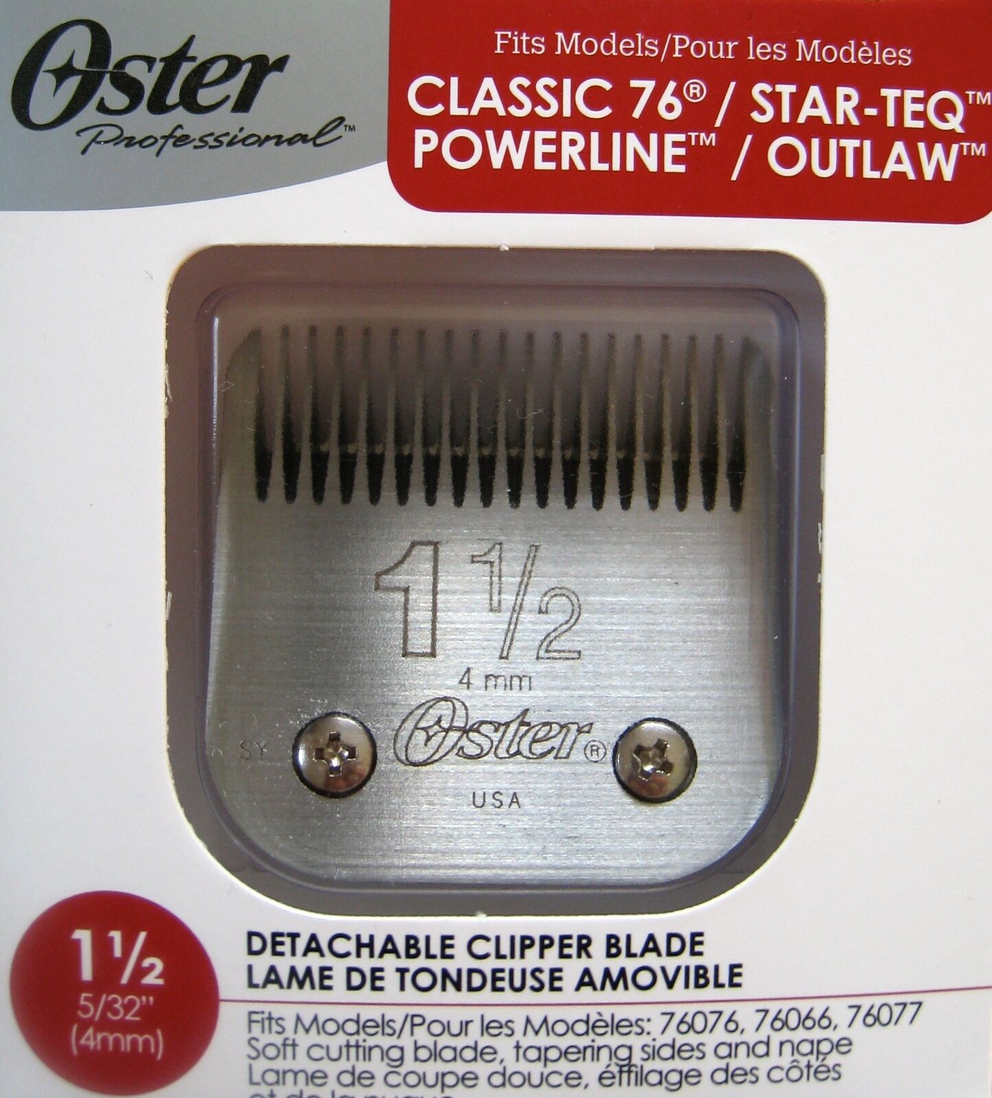 oster blade chart for dogs