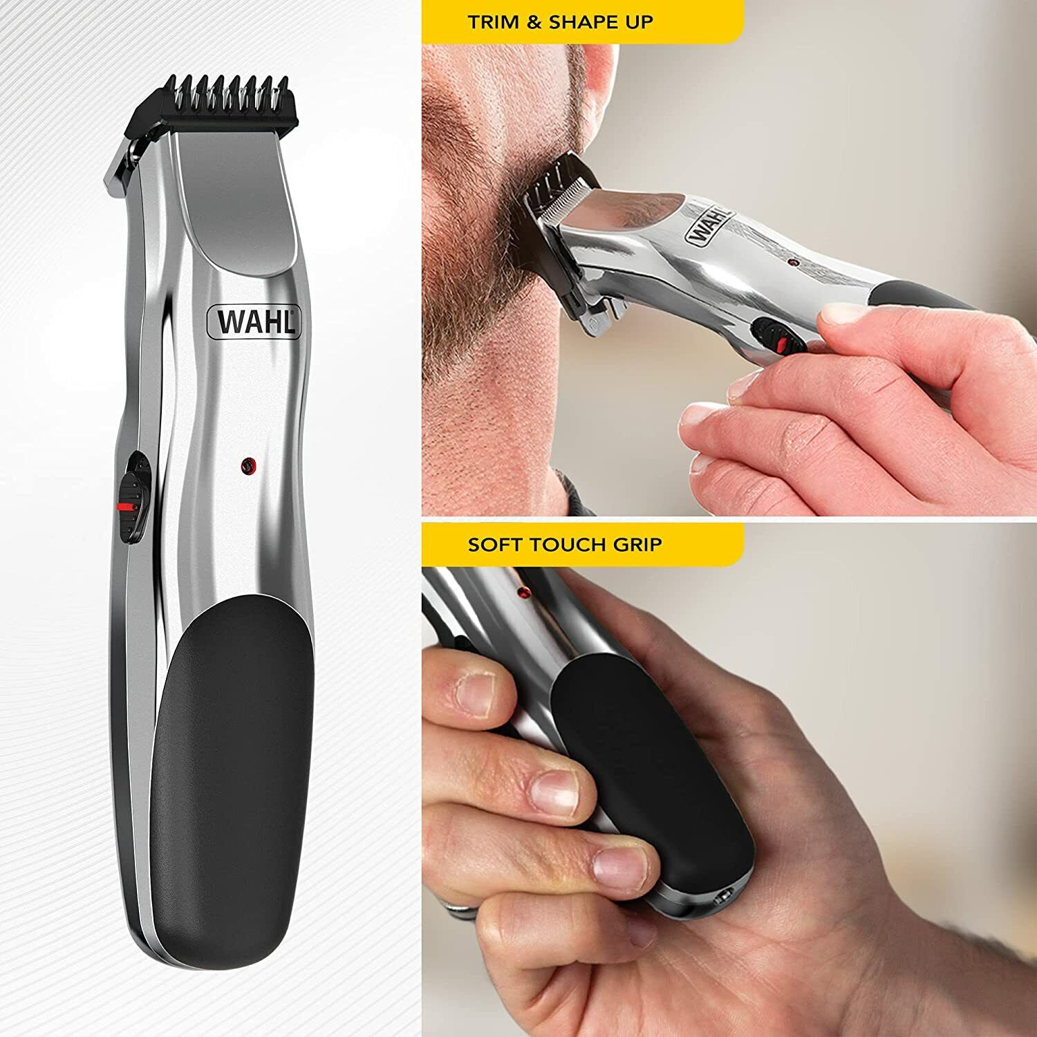 WAHL 9916 110 220 Volt Cordless Rechargeable Beard Clipper Mustache Trimmer Dual Voltage