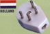 Holland Phone Jack Outlet Adapter - Convert Holland's Phone Outlet to USA Style